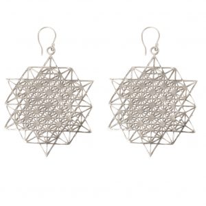 Tetrahedra earrings