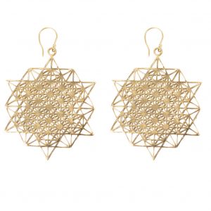 Tetrahedra earrings