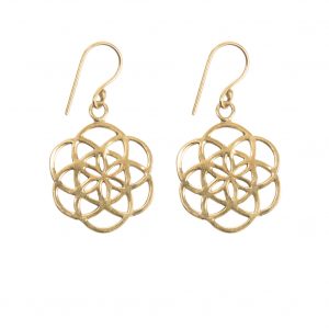 Boucles d'oreilles graine de vie