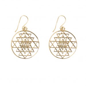 Earrings sri yantra