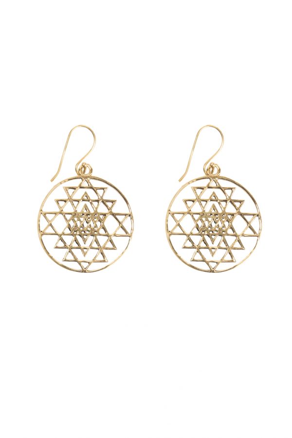 Earrings sri yantra