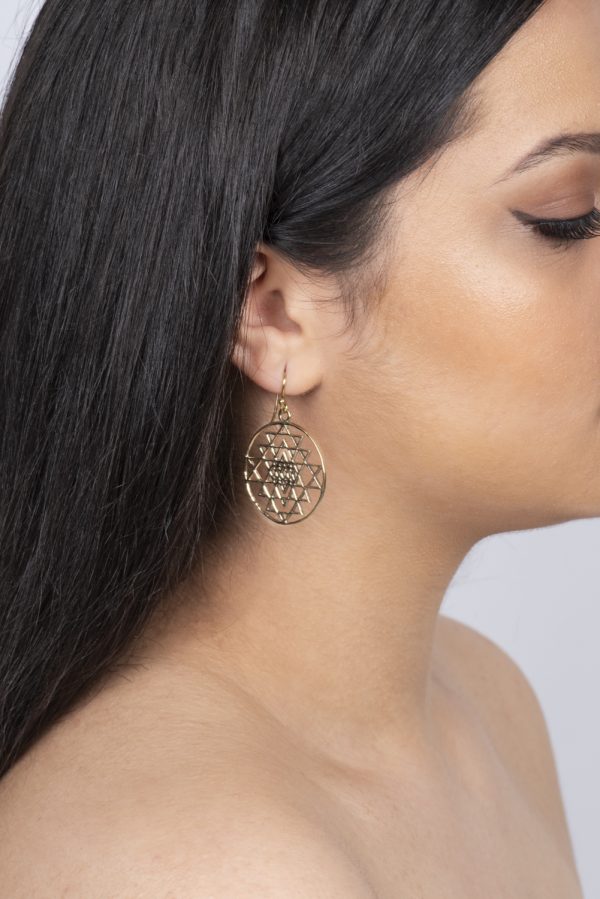 Boucles d'oreilles sri yantra