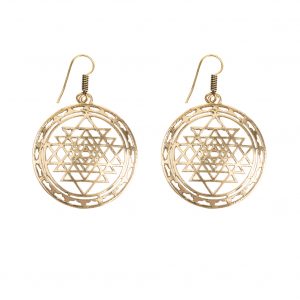 Earrings sri yantra