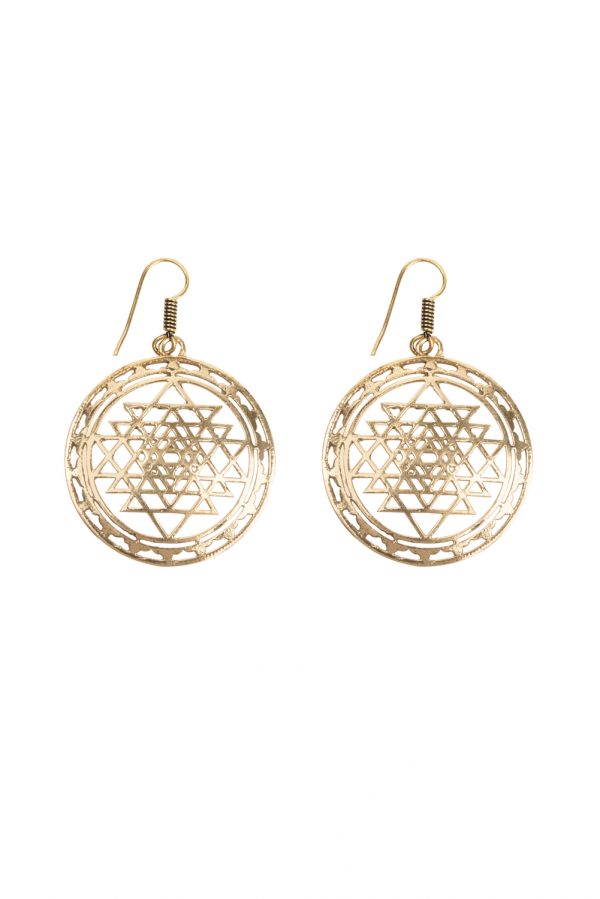 Earrings sri yantra