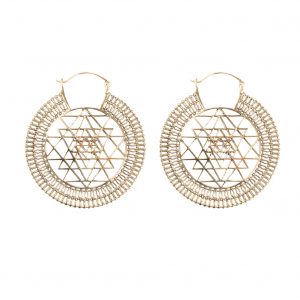 Earrings sri yantra