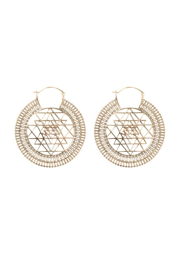 Earrings sri yantra