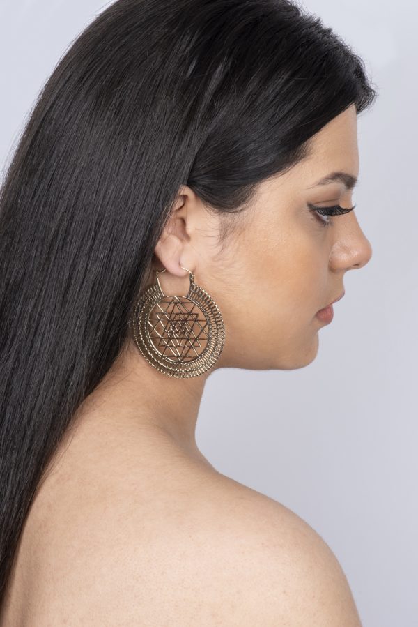 Boucles d'oreilles sri yantra