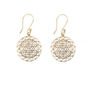 Earrings sri yantra