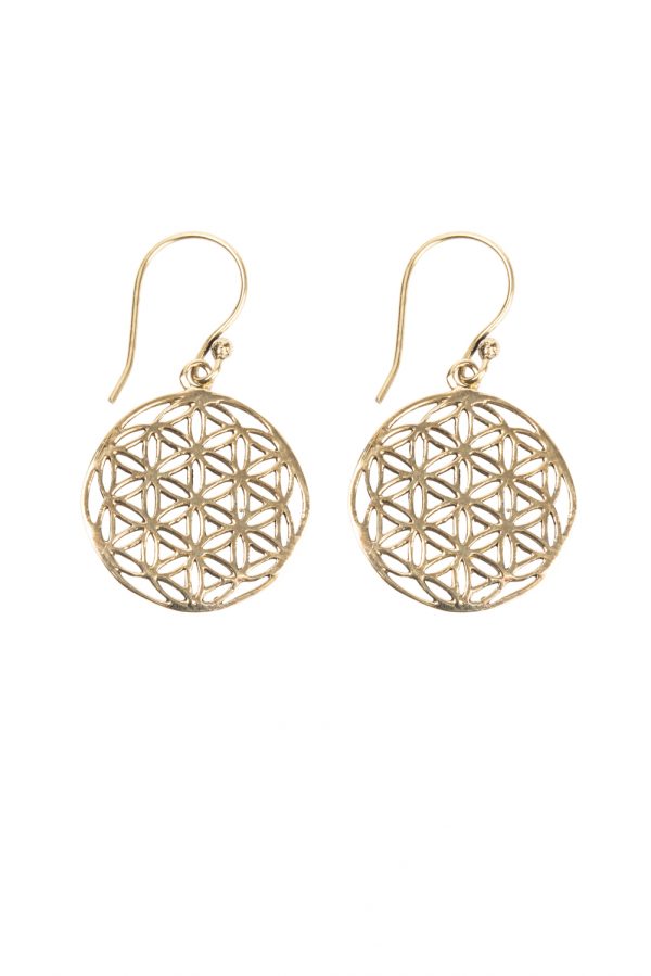 Flower of life earrings