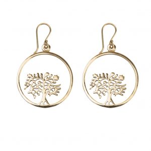 Boucles oreilles arbre de vie