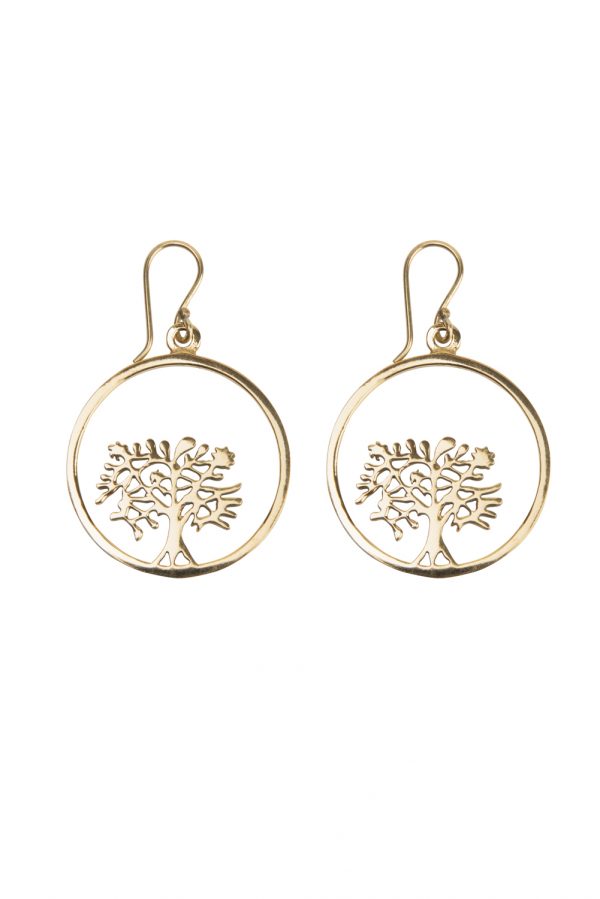 Boucles oreilles arbre de vie