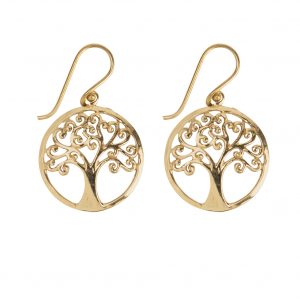Boucles oreilles arbre de vie