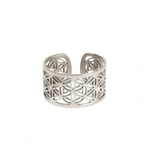 Life flower adjustable ring