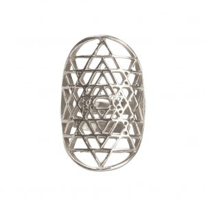 Bague réglable sri yantra