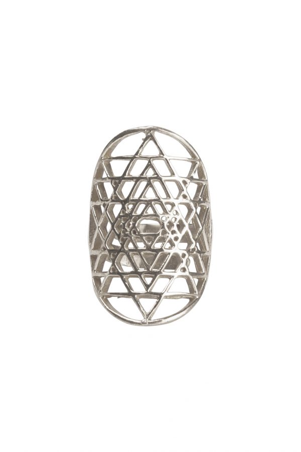 Bague réglable sri yantra