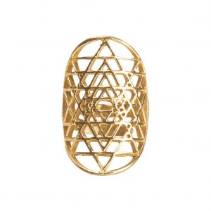 Bague réglable sri yantra