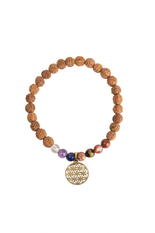 Flower of life bracelet 7 semi-precious stones 0