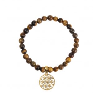 Bracelet fleur de vie pierre semi précieuse 0
