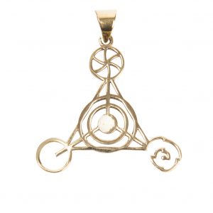 Pendentif crop circle ouvert