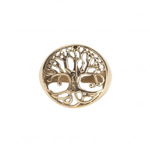 Adjustable tree of life ring