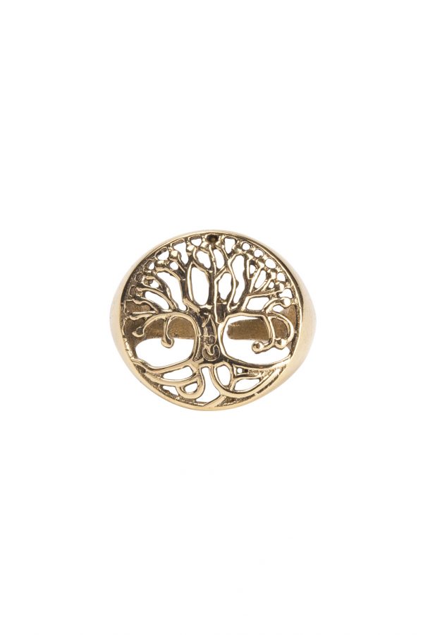 Adjustable tree of life ring