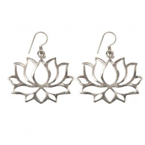 Lotus flower earrings