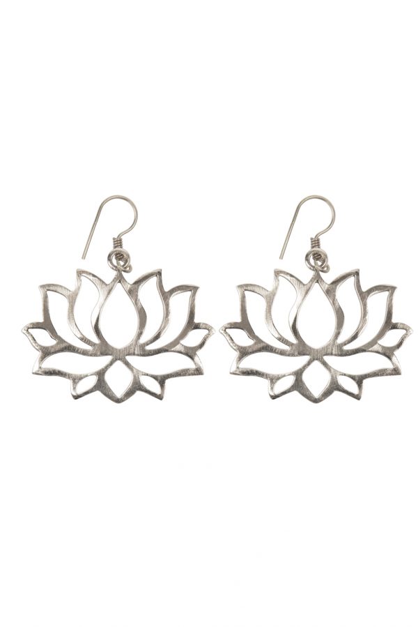 Lotus flower earrings