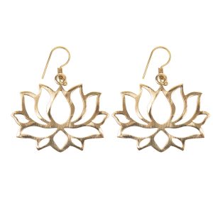 Boucles d'oreilles fleur de lotus