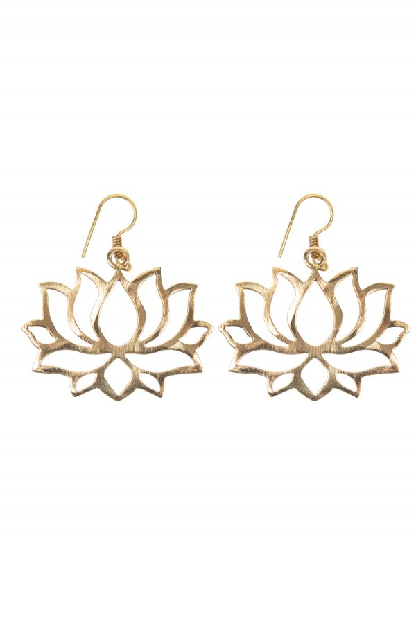 Boucles d'oreilles fleur de lotus