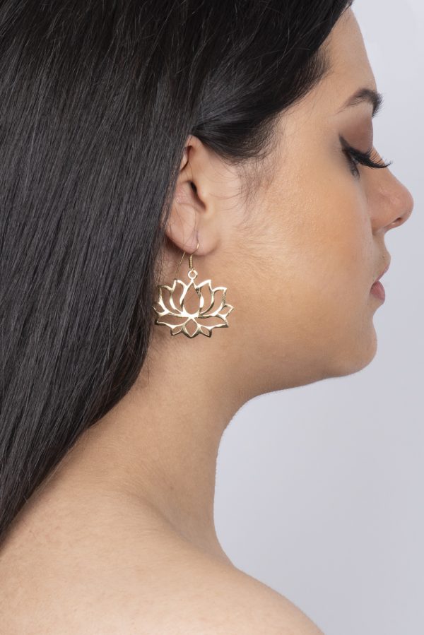 Lotus flower earrings