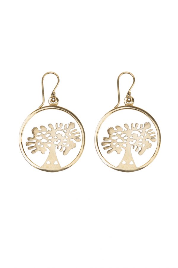 Boucles oreilles arbre de vie